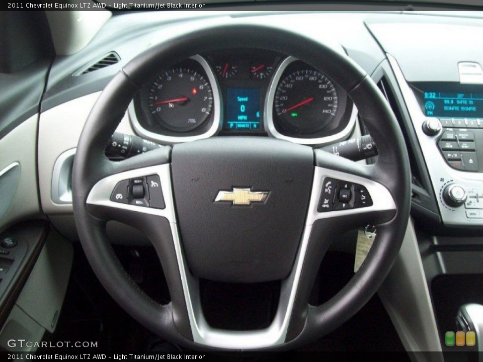 Light Titanium/Jet Black Interior Steering Wheel for the 2011 Chevrolet Equinox LTZ AWD #54471018