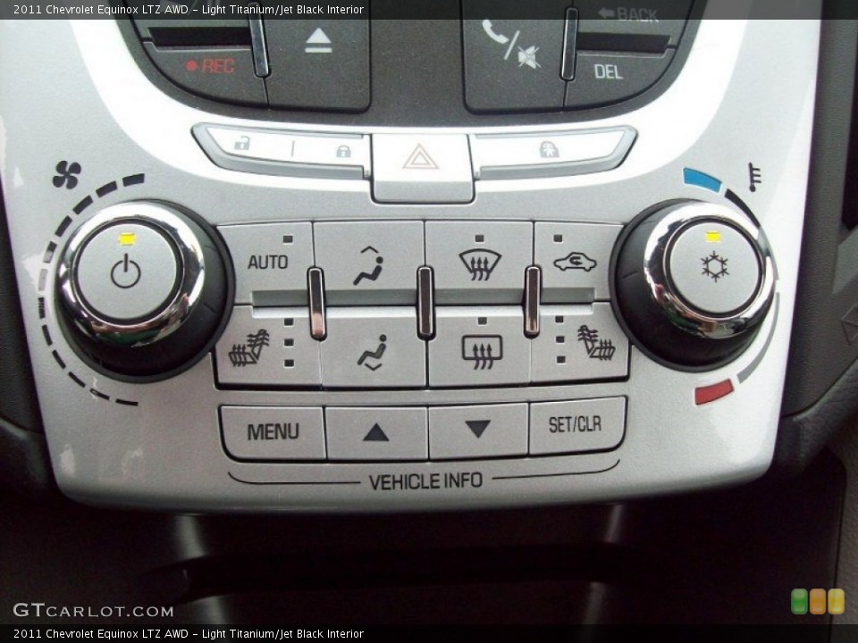 Light Titanium/Jet Black Interior Controls for the 2011 Chevrolet Equinox LTZ AWD #54471030