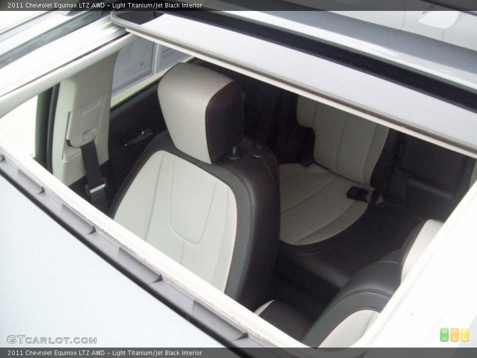 Light Titanium/Jet Black Interior Sunroof for the 2011 Chevrolet Equinox LTZ AWD #54471055