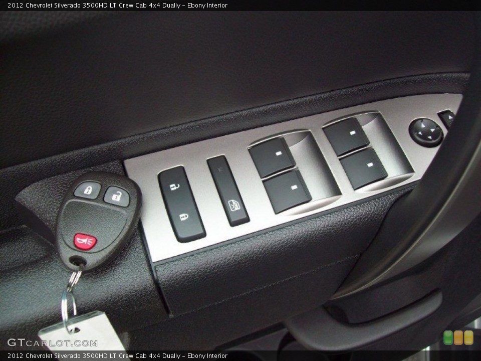 Ebony Interior Controls for the 2012 Chevrolet Silverado 3500HD LT Crew Cab 4x4 Dually #54471168