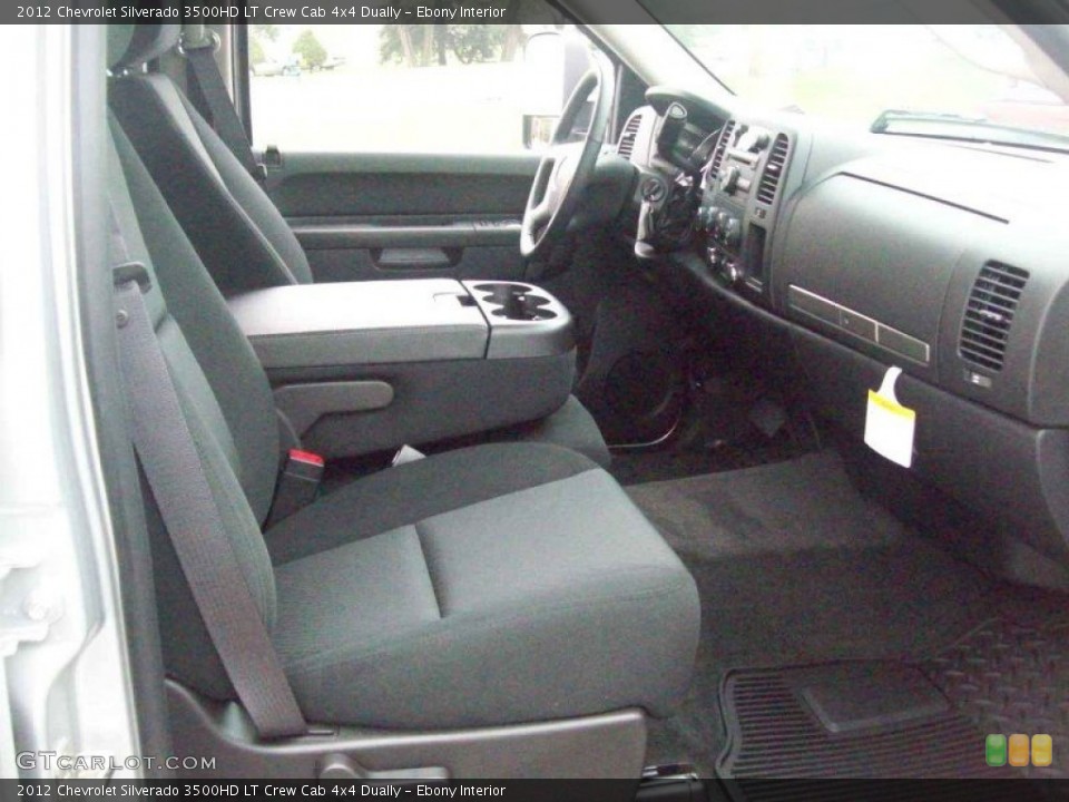 Ebony Interior Photo for the 2012 Chevrolet Silverado 3500HD LT Crew Cab 4x4 Dually #54471176