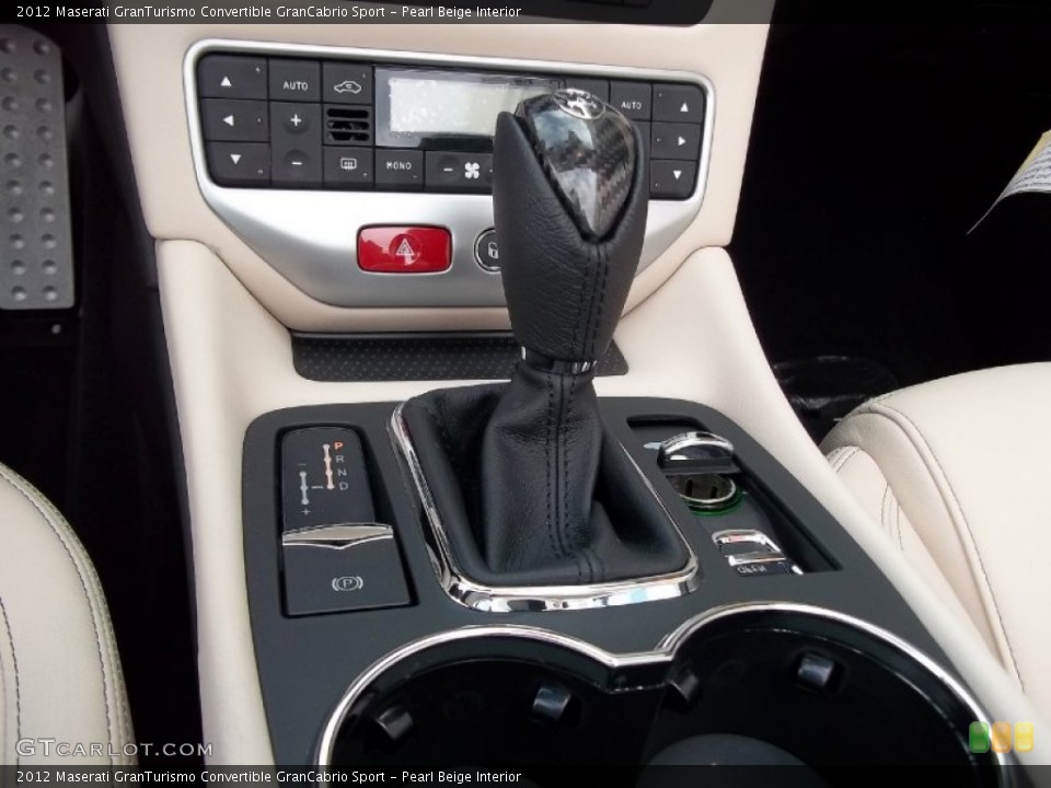 Pearl Beige Interior Transmission for the 2012 Maserati GranTurismo Convertible GranCabrio Sport #54471657