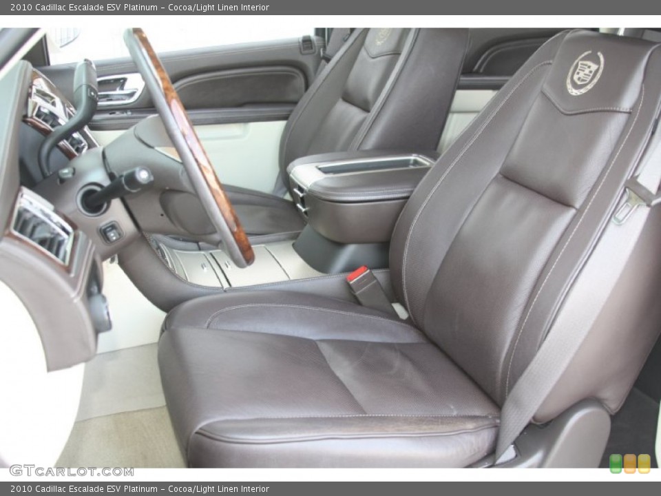 Cocoa/Light Linen Interior Photo for the 2010 Cadillac Escalade ESV Platinum #54472794