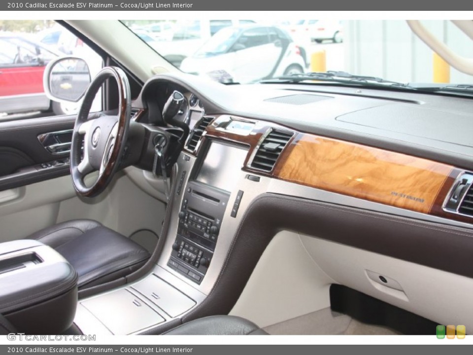 Cocoa/Light Linen Interior Dashboard for the 2010 Cadillac Escalade ESV Platinum #54473113