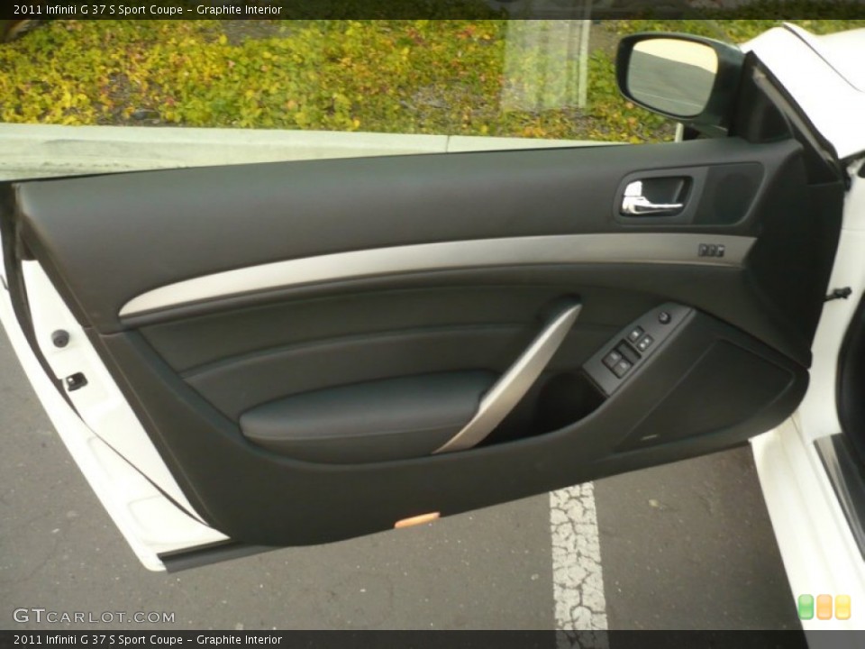 Graphite Interior Door Panel for the 2011 Infiniti G 37 S Sport Coupe #54473898