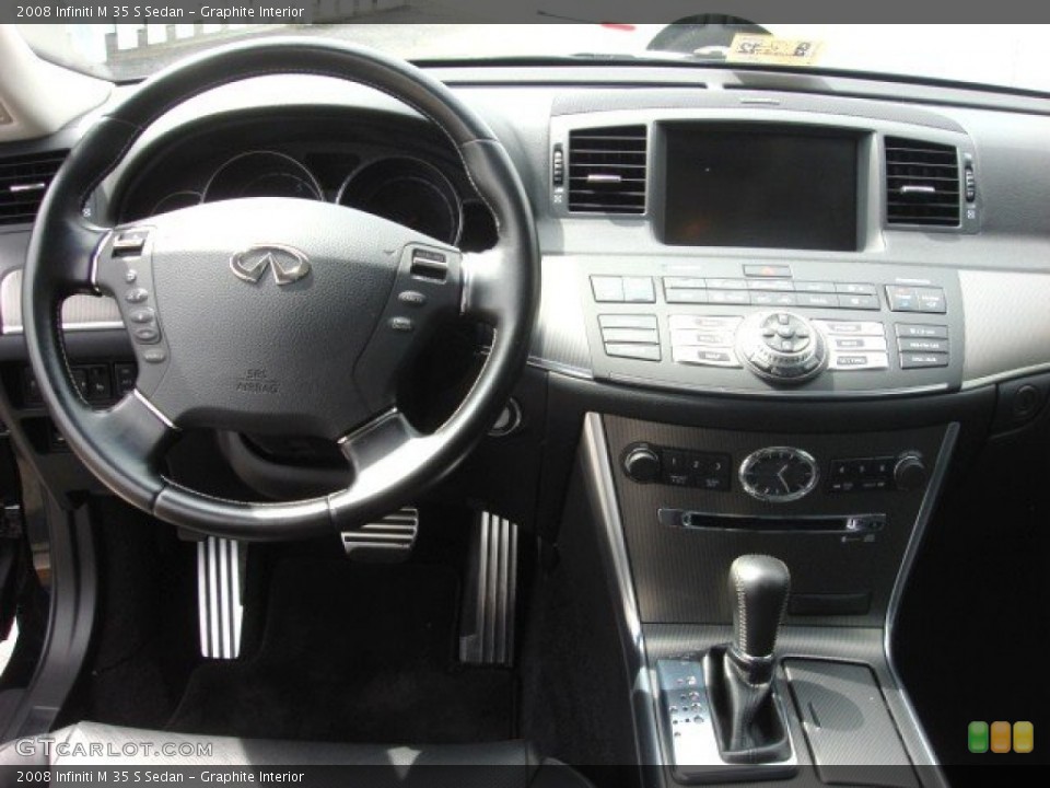 Graphite Interior Dashboard for the 2008 Infiniti M 35 S Sedan #54475617