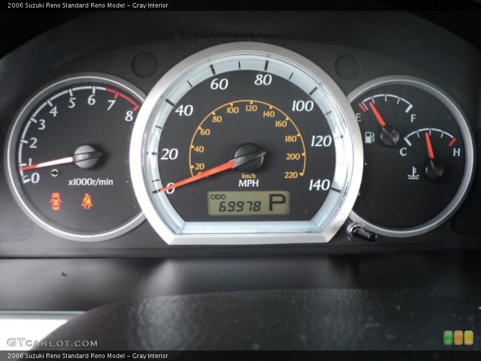 Gray Interior Gauges for the 2006 Suzuki Reno  #54476534