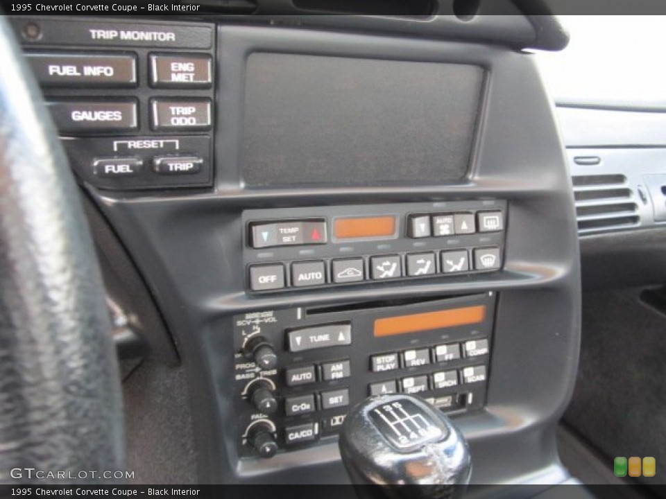 Black Interior Controls for the 1995 Chevrolet Corvette Coupe #54478541