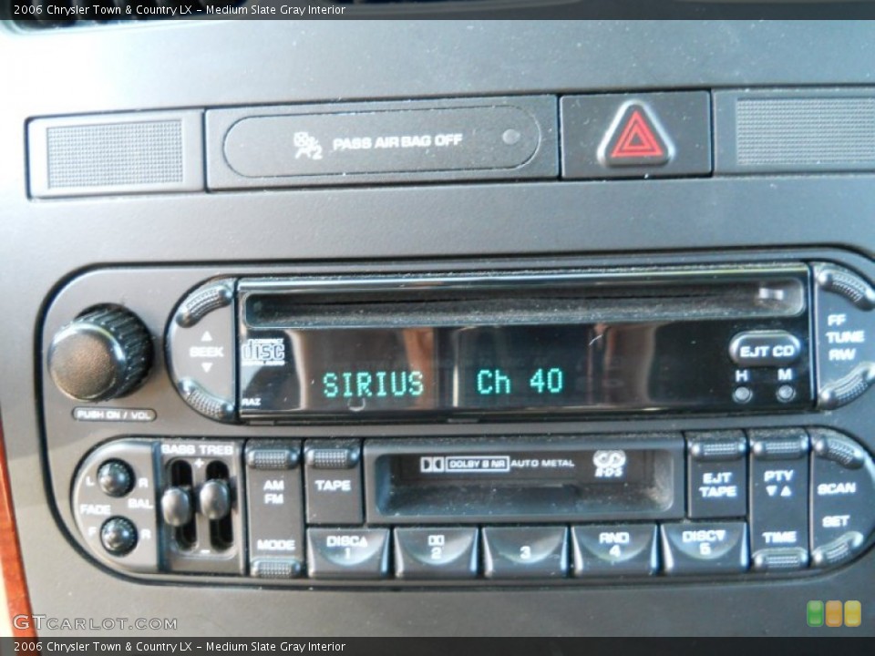 Medium Slate Gray Interior Audio System for the 2006 Chrysler Town & Country LX #54479051