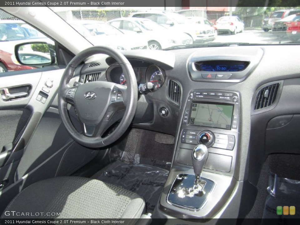 Black Cloth Interior Dashboard for the 2011 Hyundai Genesis Coupe 2.0T Premium #54480029