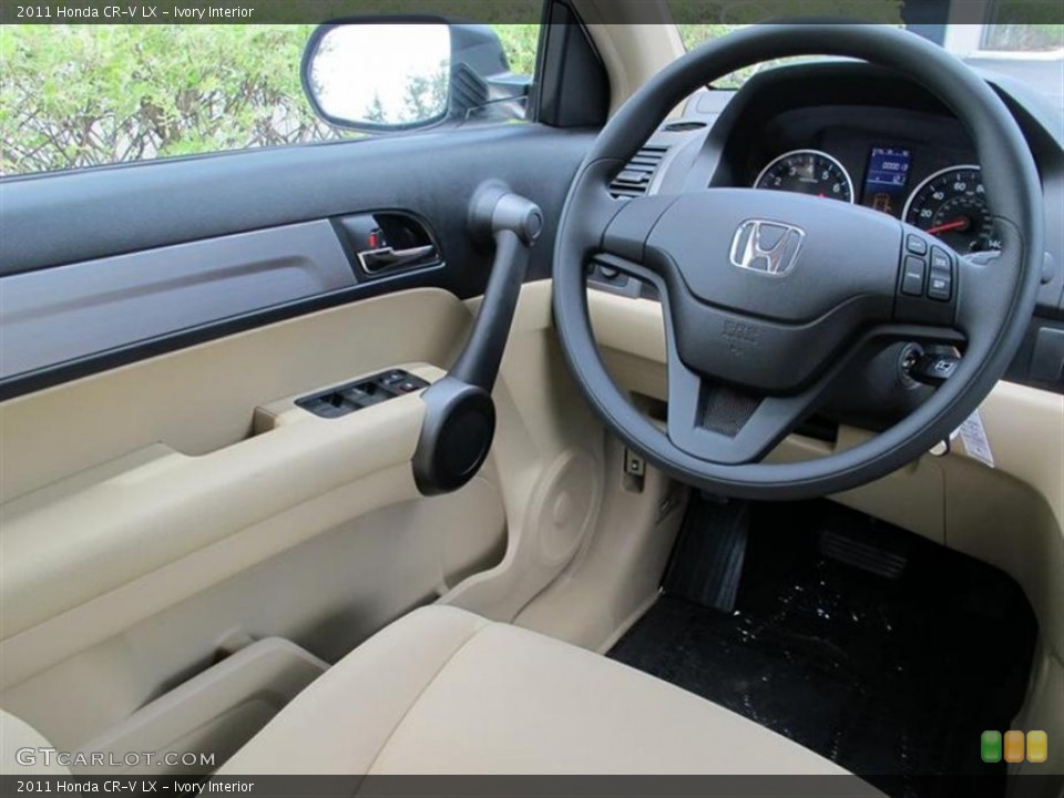 Ivory Interior Steering Wheel for the 2011 Honda CR-V LX #54480860