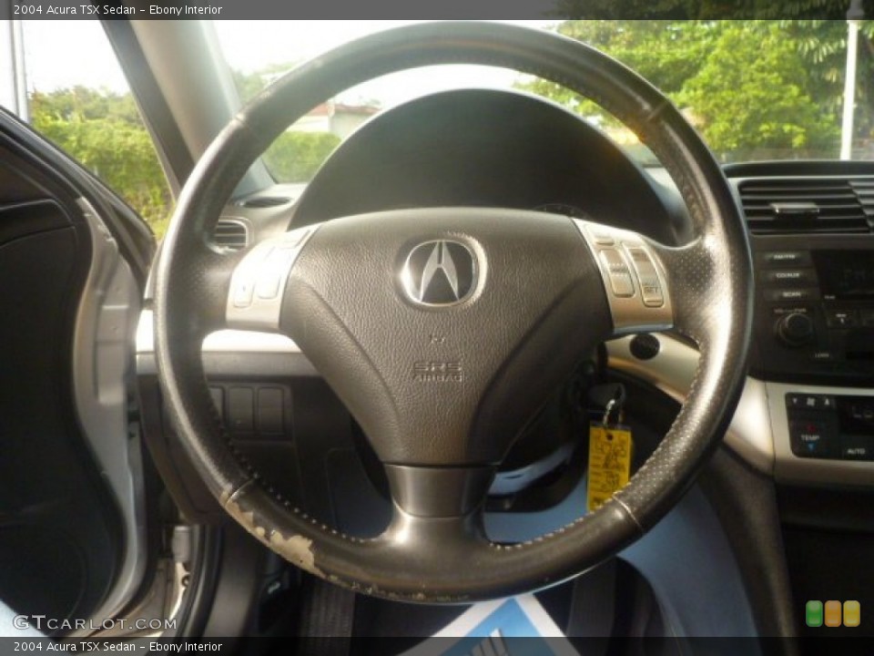 Ebony Interior Steering Wheel for the 2004 Acura TSX Sedan #54481029
