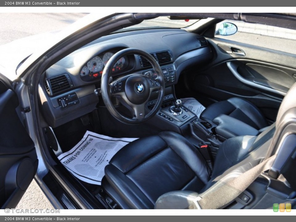 Black Interior Photo for the 2004 BMW M3 Convertible #54482252