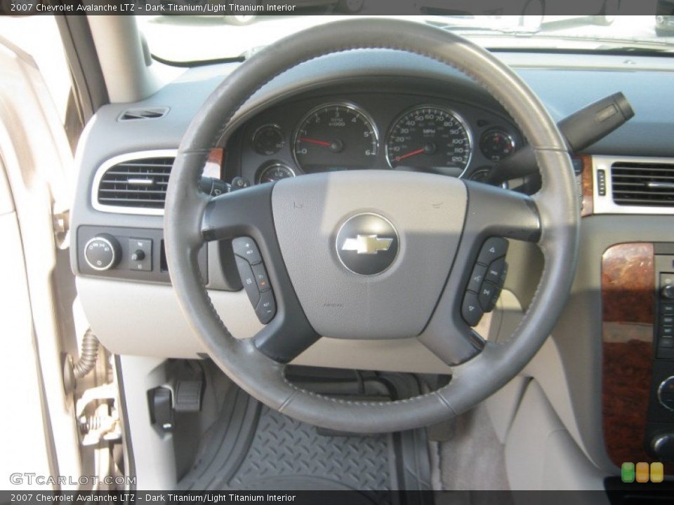 Dark Titanium/Light Titanium Interior Steering Wheel for the 2007 Chevrolet Avalanche LTZ #54482258