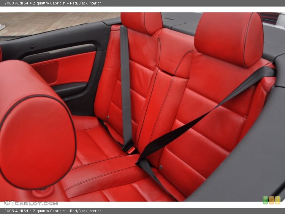 Red/Black Interior Photo for the 2008 Audi S4 4.2 quattro Cabriolet #54482729