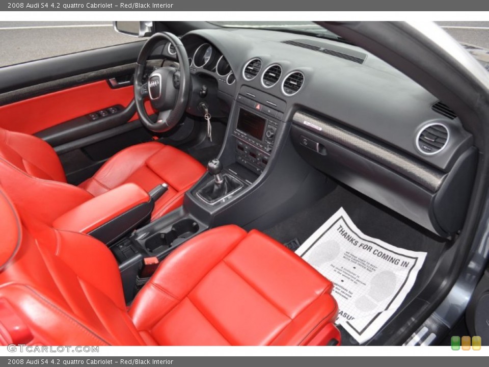 Red/Black Interior Dashboard for the 2008 Audi S4 4.2 quattro Cabriolet #54482738