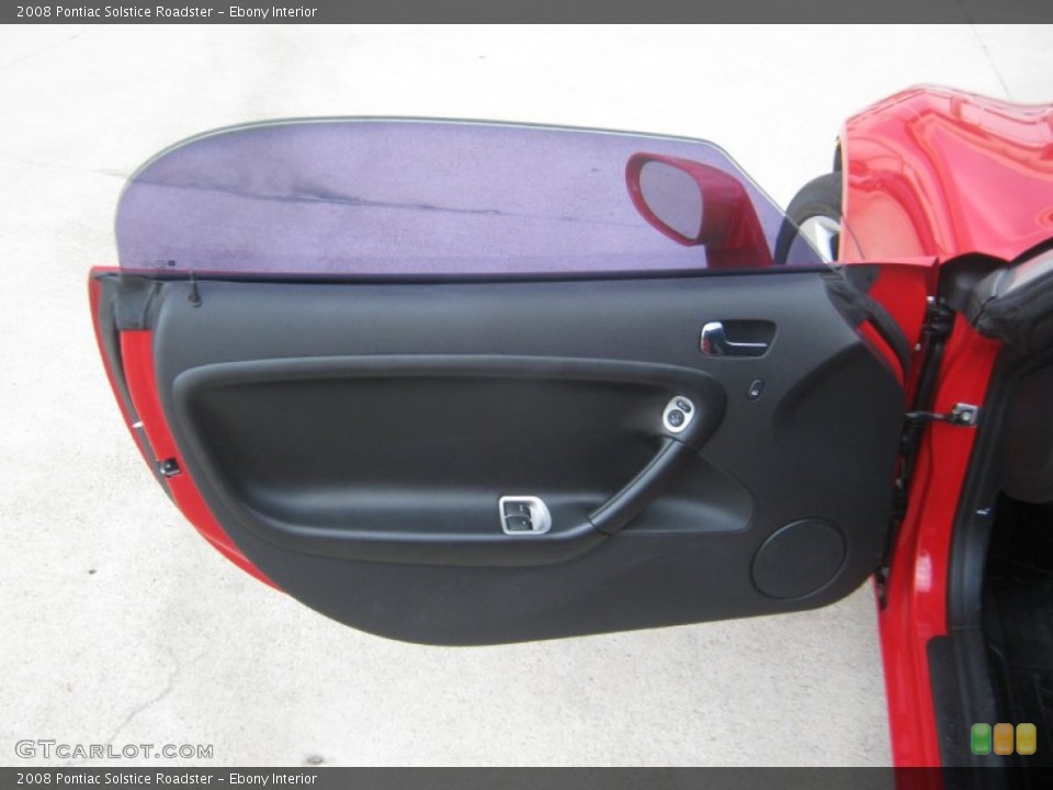 Ebony Interior Door Panel for the 2008 Pontiac Solstice Roadster #54482744