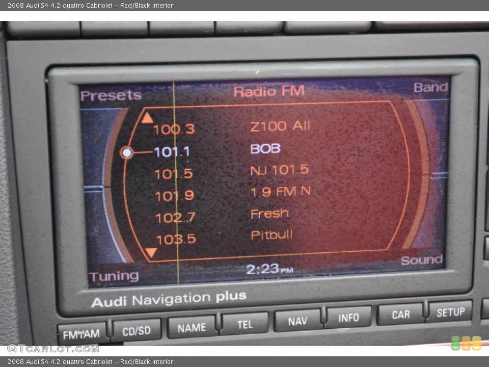 Red/Black Interior Audio System for the 2008 Audi S4 4.2 quattro Cabriolet #54482837