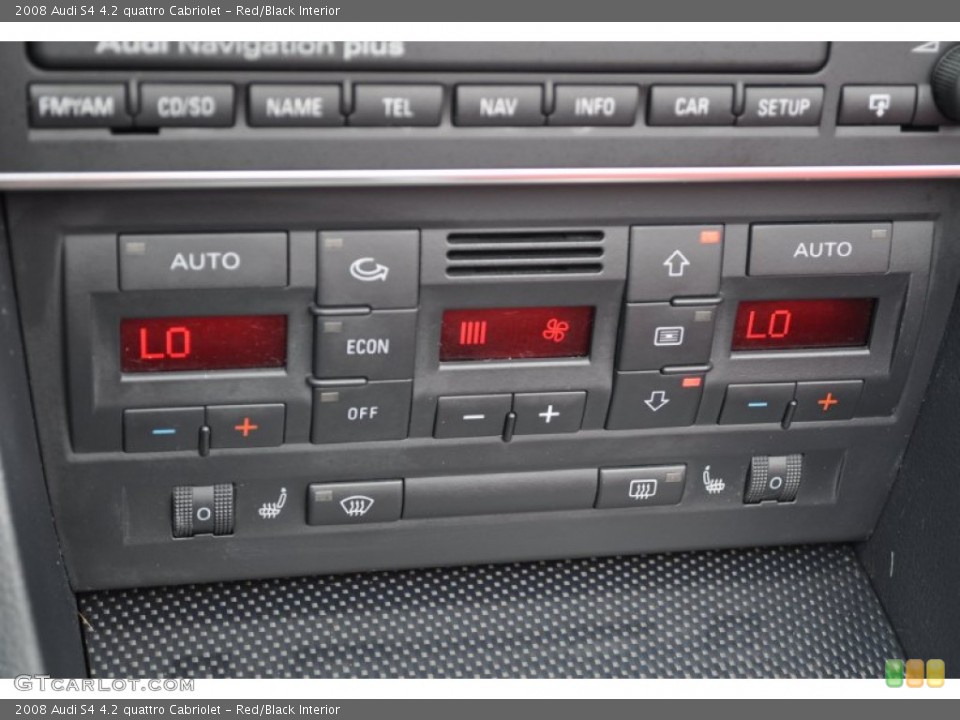Red/Black Interior Controls for the 2008 Audi S4 4.2 quattro Cabriolet #54482852