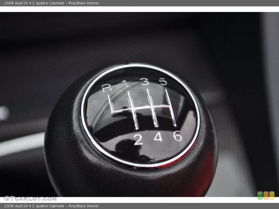Red/Black Interior Transmission for the 2008 Audi S4 4.2 quattro Cabriolet #54482861