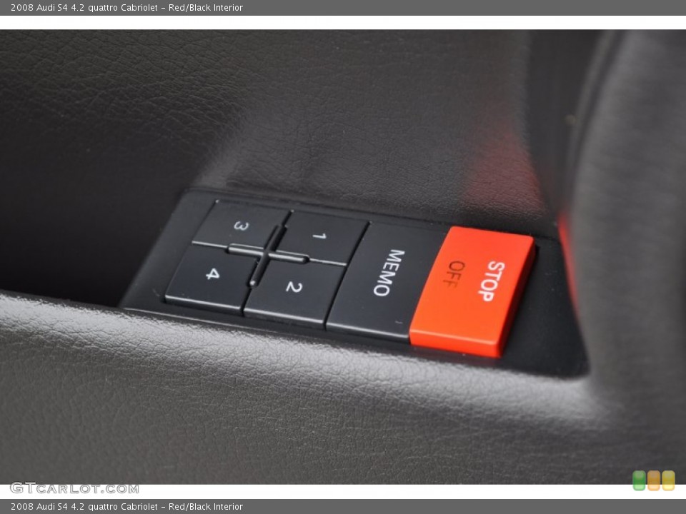 Red/Black Interior Controls for the 2008 Audi S4 4.2 quattro Cabriolet #54482921