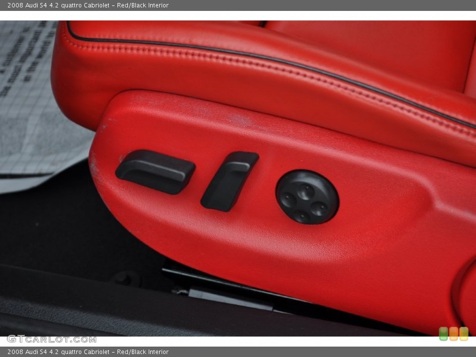 Red/Black Interior Controls for the 2008 Audi S4 4.2 quattro Cabriolet #54482939