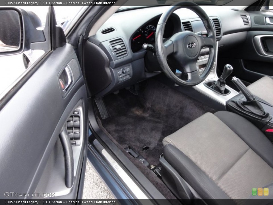 Charcoal Tweed Cloth Interior Photo for the 2005 Subaru Legacy 2.5 GT Sedan #54483638