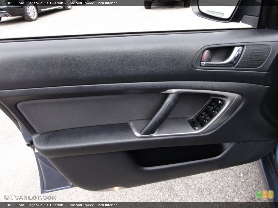 Charcoal Tweed Cloth Interior Door Panel for the 2005 Subaru Legacy 2.5 GT Sedan #54483647
