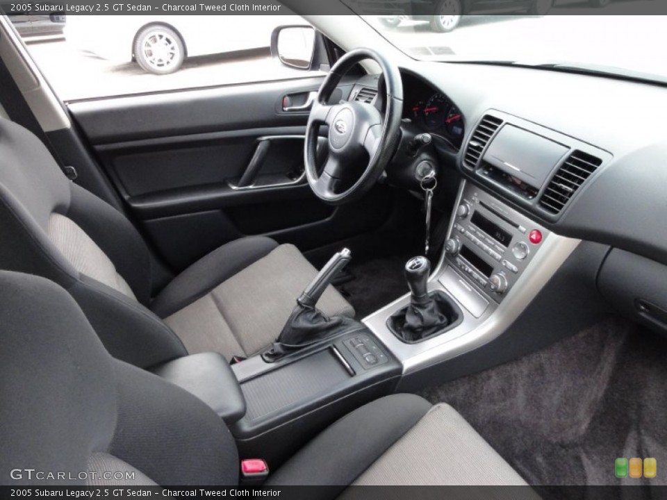 Charcoal Tweed Cloth Interior Photo for the 2005 Subaru Legacy 2.5 GT Sedan #54483692