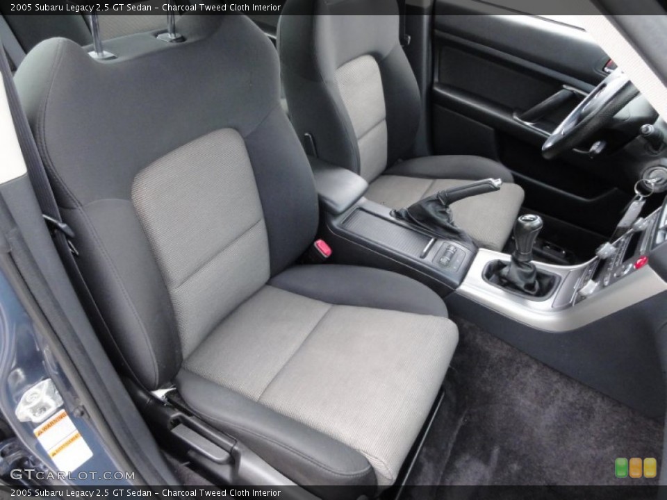 Charcoal Tweed Cloth Interior Photo for the 2005 Subaru Legacy 2.5 GT Sedan #54483710