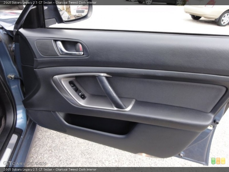 Charcoal Tweed Cloth Interior Door Panel for the 2005 Subaru Legacy 2.5 GT Sedan #54483719