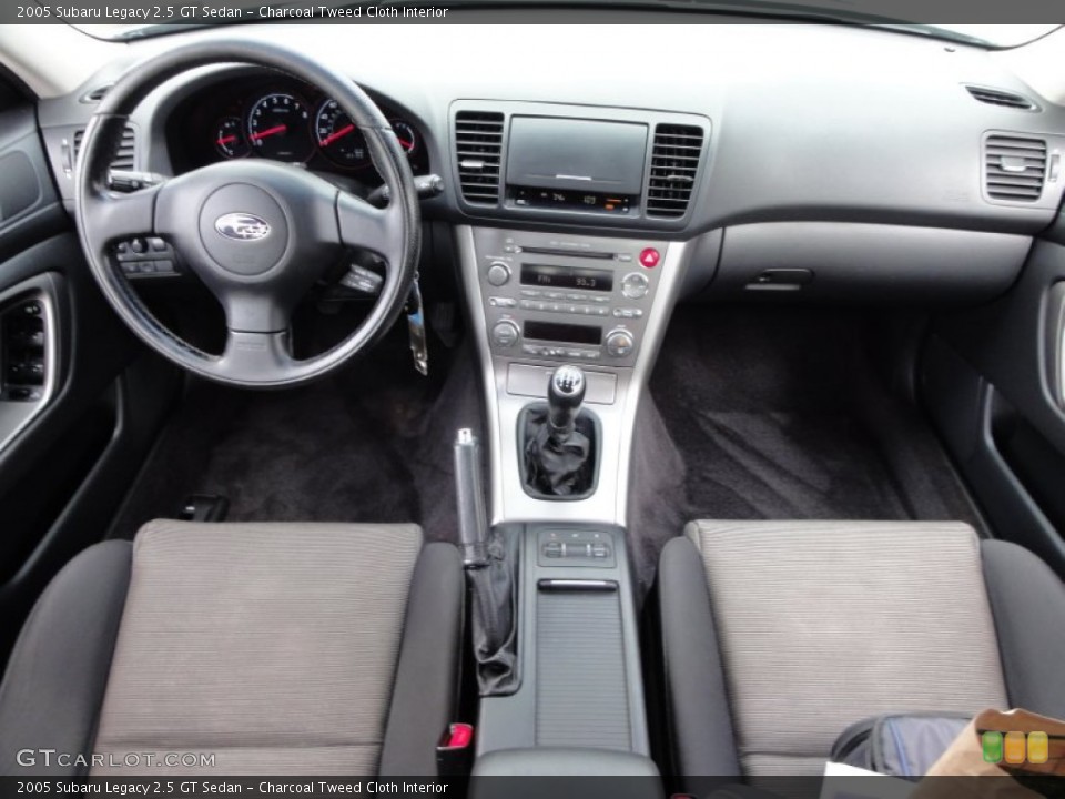 Charcoal Tweed Cloth 2005 Subaru Legacy Interiors