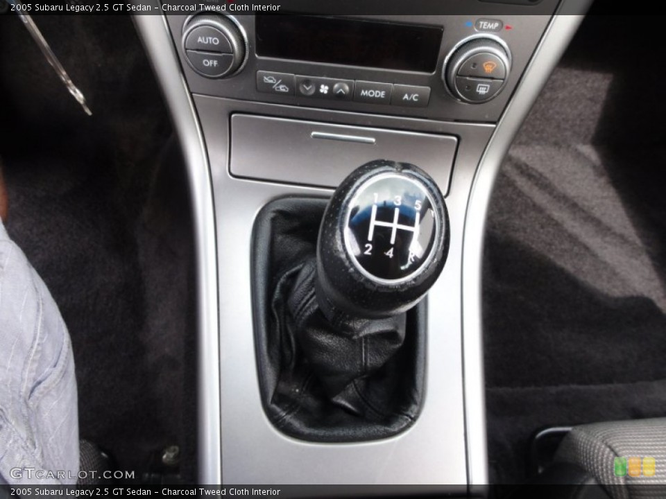 Charcoal Tweed Cloth Interior Transmission for the 2005 Subaru Legacy 2.5 GT Sedan #54483911