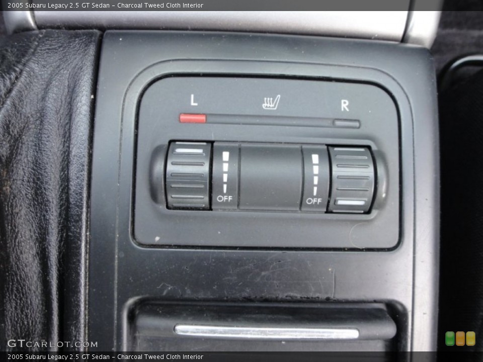 Charcoal Tweed Cloth Interior Controls for the 2005 Subaru Legacy 2.5 GT Sedan #54483921