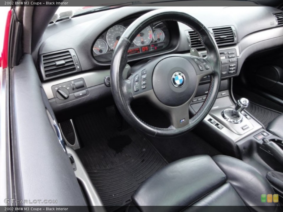 Black Interior Steering Wheel for the 2002 BMW M3 Coupe #54484079