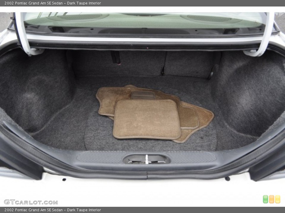Dark Taupe Interior Trunk for the 2002 Pontiac Grand Am SE Sedan #54484286