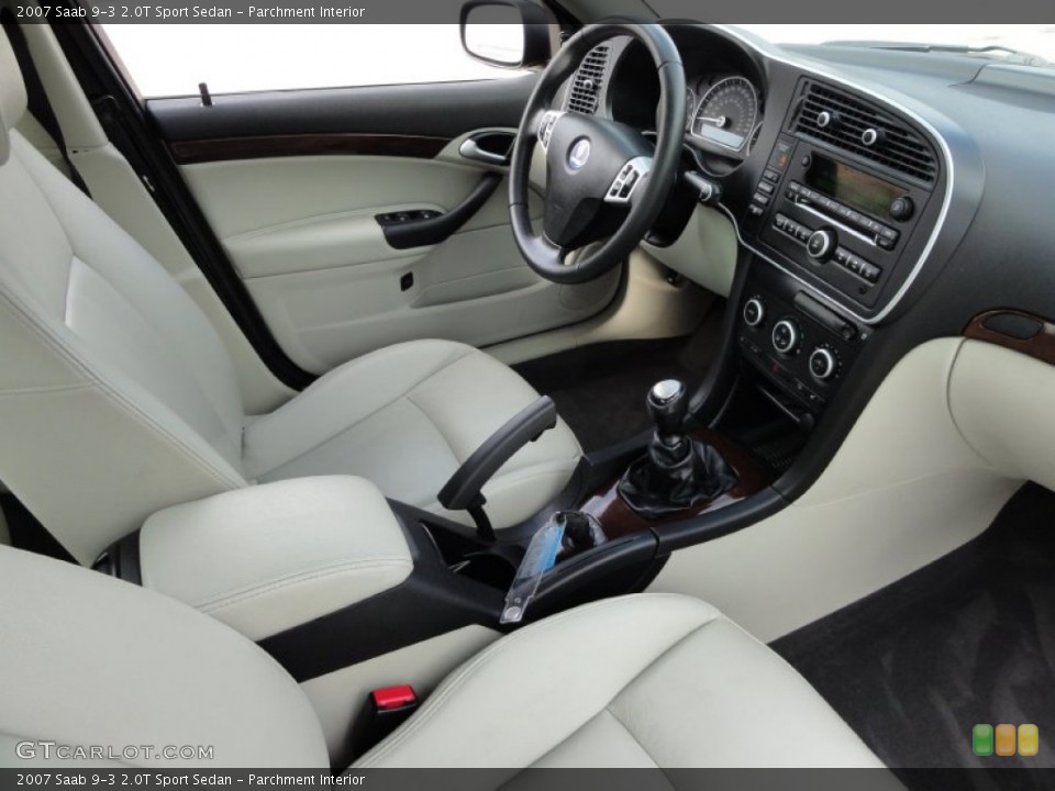 Parchment Interior Photo for the 2007 Saab 9-3 2.0T Sport Sedan #54485045