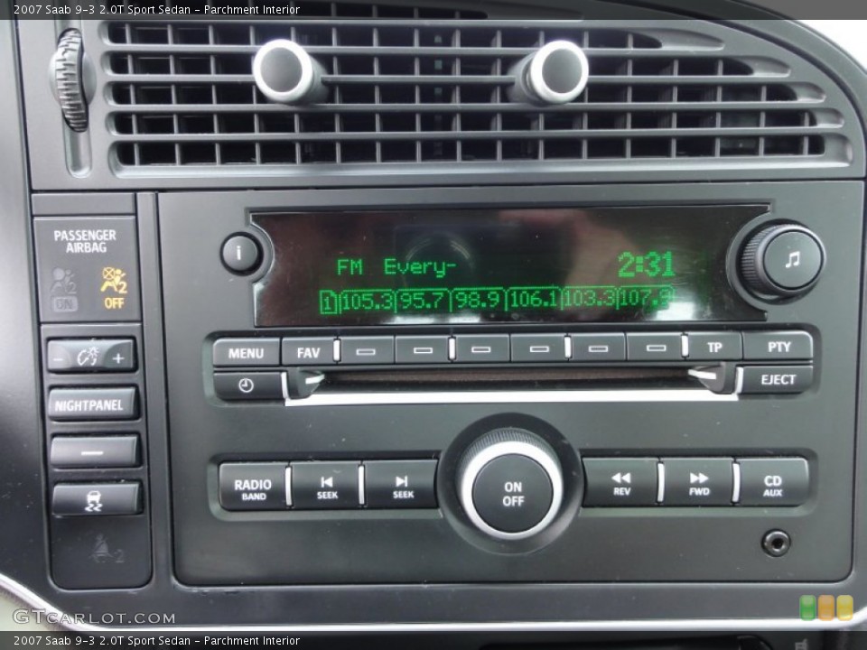 Parchment Interior Audio System for the 2007 Saab 9-3 2.0T Sport Sedan #54485259
