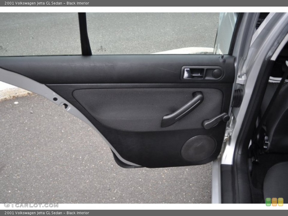 Black Interior Door Panel for the 2001 Volkswagen Jetta GL Sedan #54485489