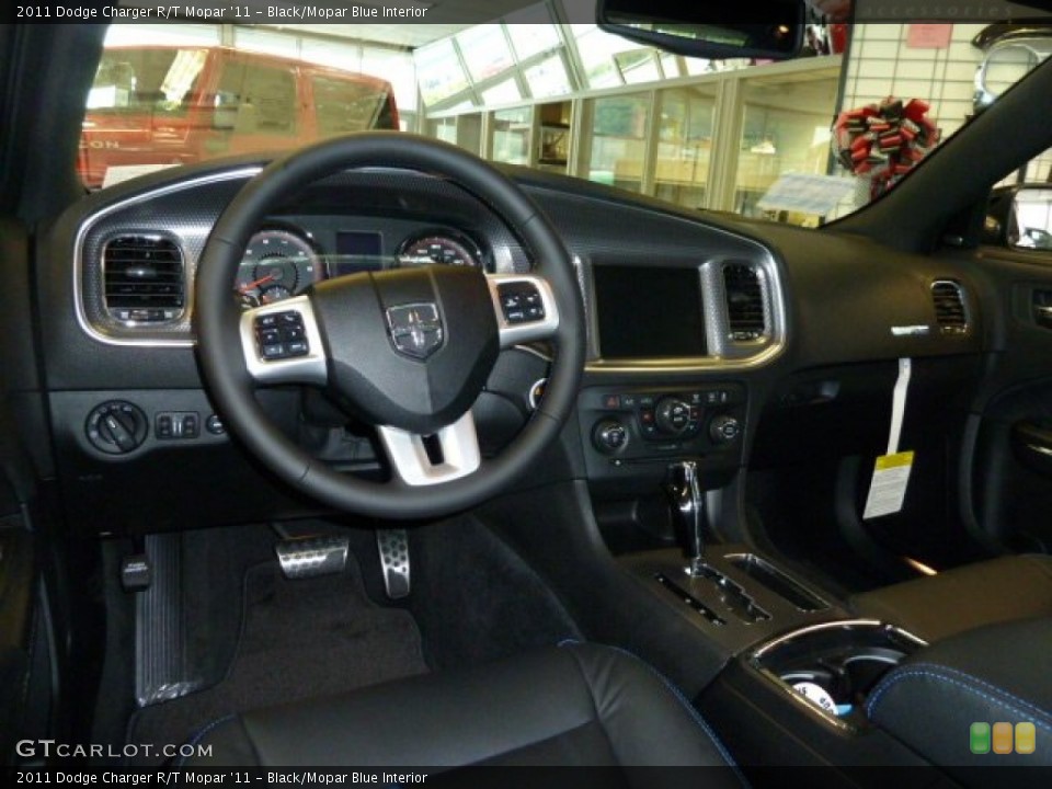 Black/Mopar Blue Interior Dashboard for the 2011 Dodge Charger R/T Mopar '11 #54486692