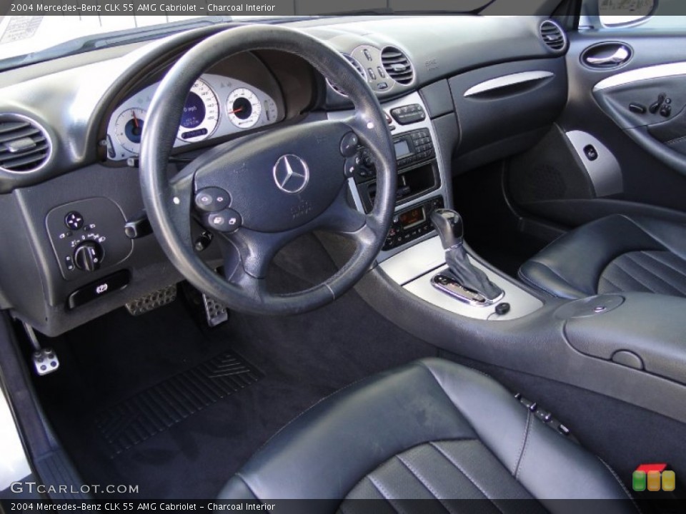 Charcoal Interior Photo for the 2004 Mercedes-Benz CLK 55 AMG Cabriolet #54486845