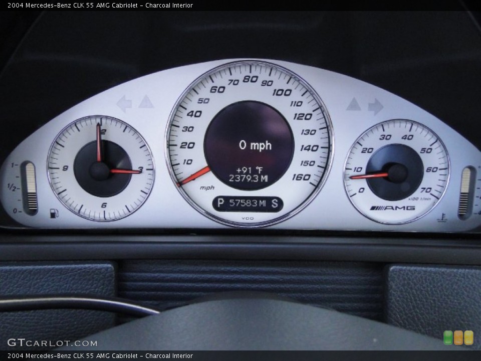 Charcoal Interior Gauges for the 2004 Mercedes-Benz CLK 55 AMG Cabriolet #54486899