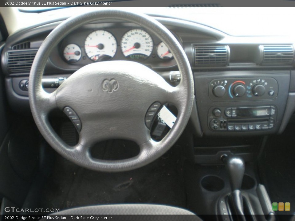 Dark Slate Gray Interior Dashboard for the 2002 Dodge Stratus SE Plus Sedan #54487013