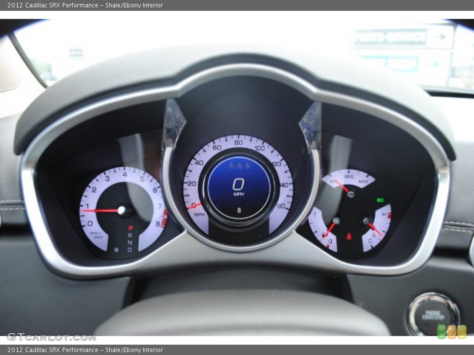 Shale/Ebony Interior Gauges for the 2012 Cadillac SRX Performance #54489530