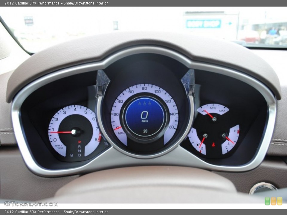 Shale/Brownstone Interior Gauges for the 2012 Cadillac SRX Performance #54490211