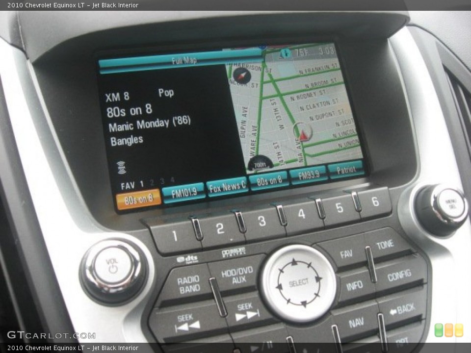 Jet Black Interior Controls for the 2010 Chevrolet Equinox LT #54490262