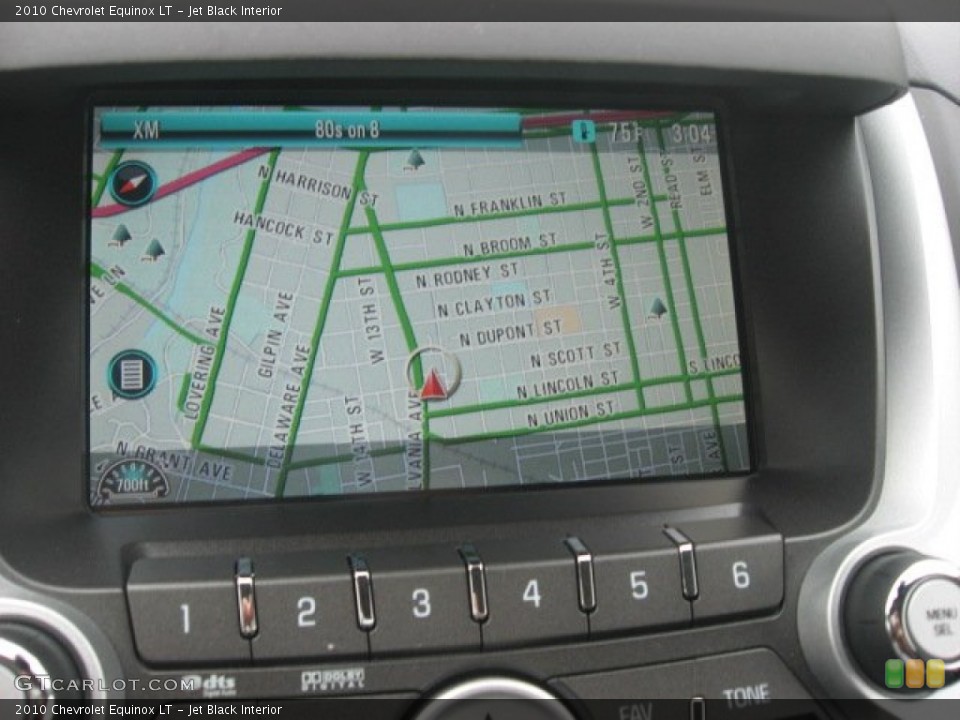 Jet Black Interior Navigation for the 2010 Chevrolet Equinox LT #54490325