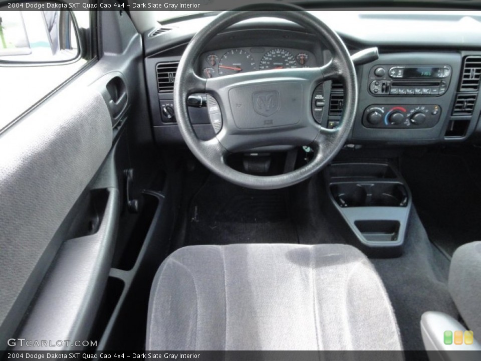 Dark Slate Gray Interior Steering Wheel for the 2004 Dodge Dakota SXT Quad Cab 4x4 #54492026