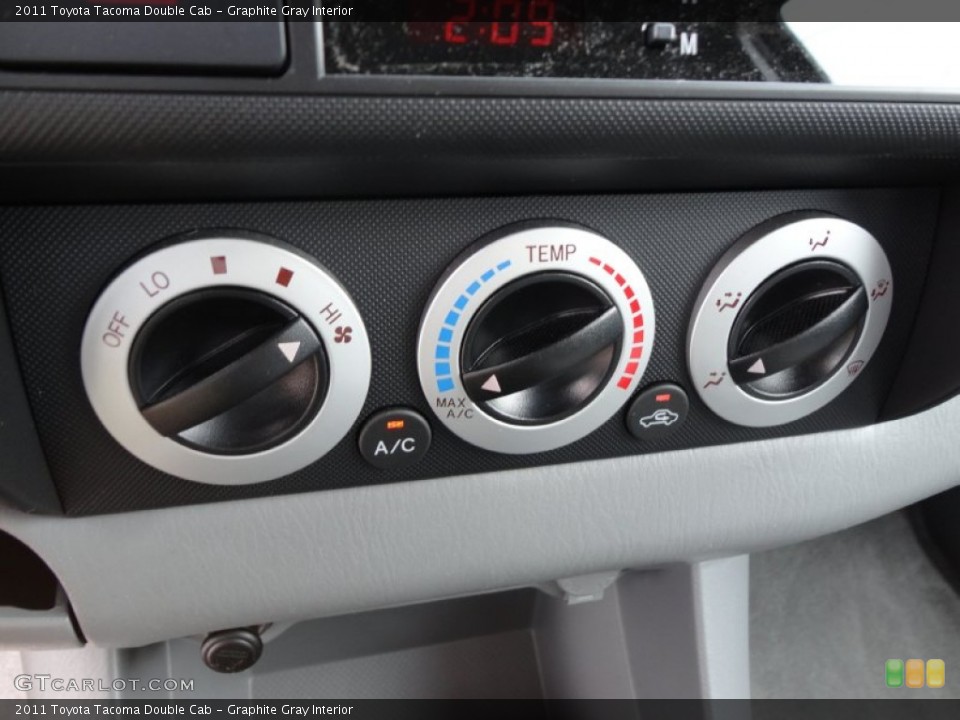 Graphite Gray Interior Controls for the 2011 Toyota Tacoma Double Cab #54492545