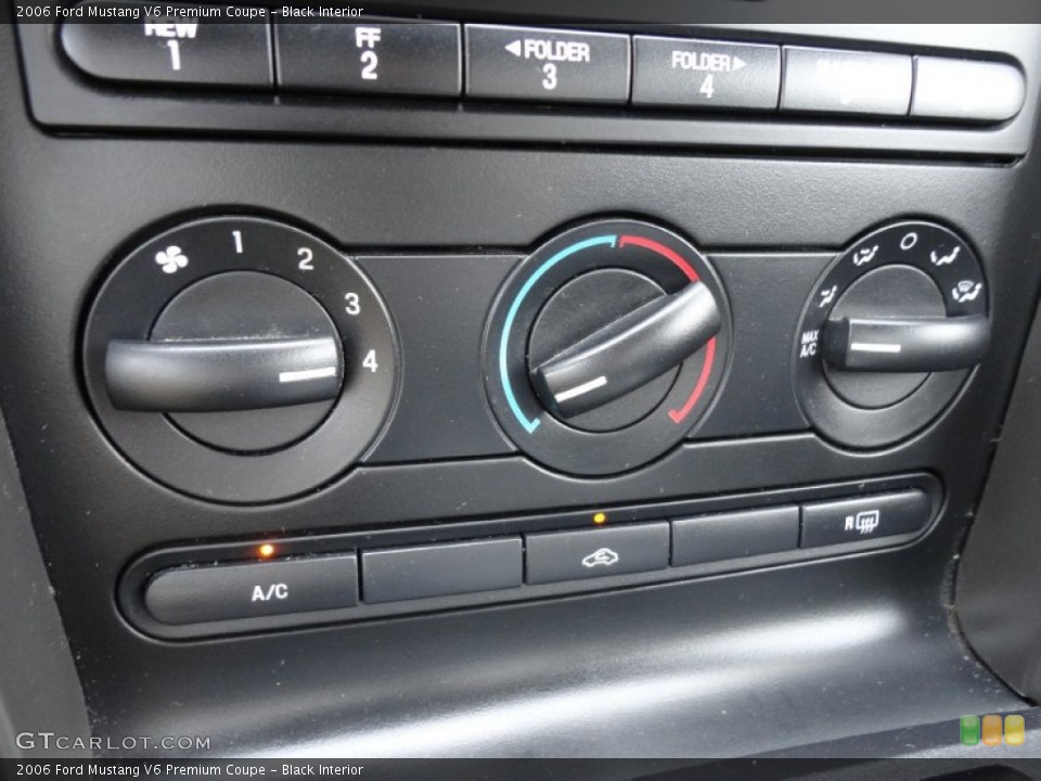 Black Interior Controls for the 2006 Ford Mustang V6 Premium Coupe #54493037